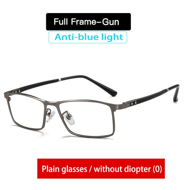 Aidien Unisex Full Rim Square TR90 Anti Blue Light Glasses AR5055 - Reduce Eye Strain for Work & Gaming