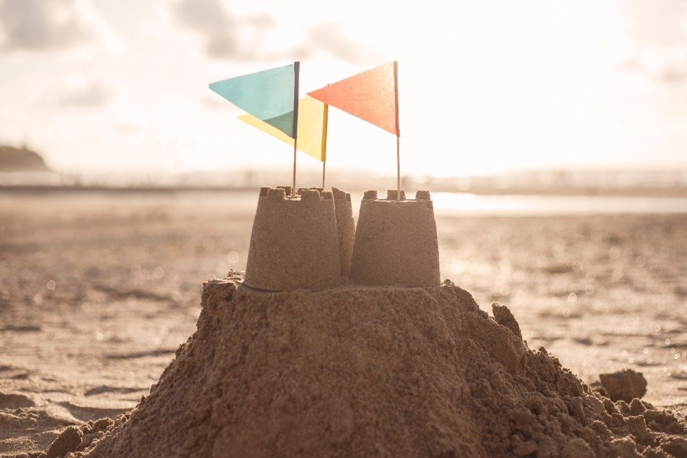Lantern Press Sandcastle Wall Art - 12x18 Wrapped Canvas Print for Beach House Decor, Coastal Living Room & Bedroom Artwork