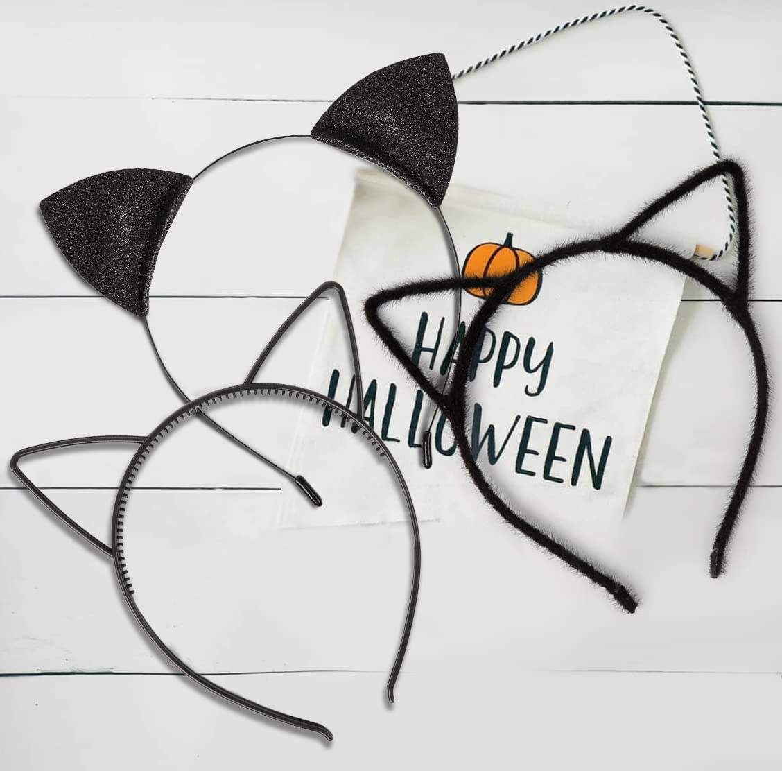 Cute Cat Ear Headbands for Women & Girls - Halloween Party Favors, Cosplay Hair Accessories - Perfect for Costume Parties, Anime Conventions & Themed Events