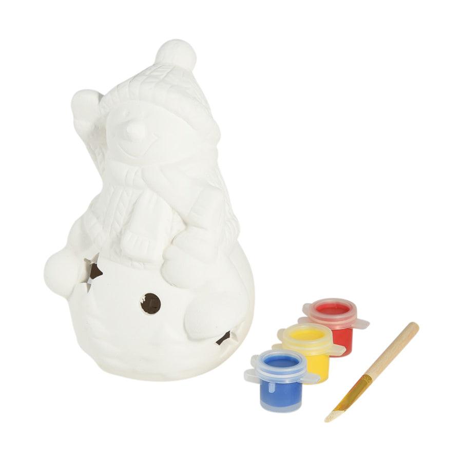You & I LED Christmas Paint Decoration - Snowman Design (200g) for Holiday Home Decor, Party & Gift Giving