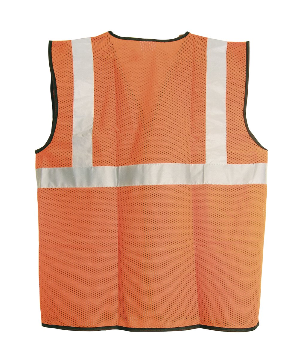 High Visibility Class 2 Orange Safety Vest with 2