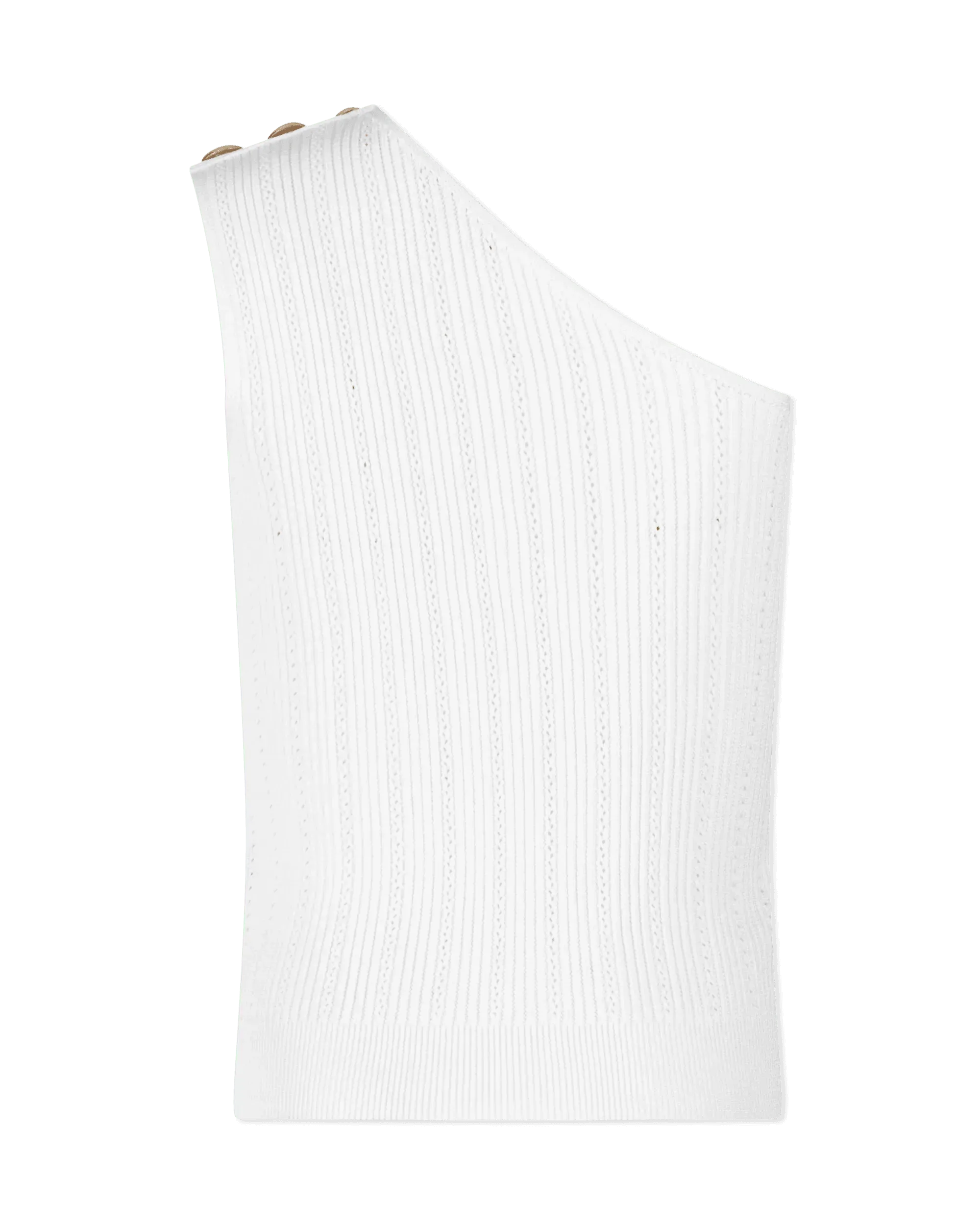 Stylish One Shoulder 3 Button Knit Top for Women - Trendy Off-Shoulder Blouse for Casual Outings & Date Nights