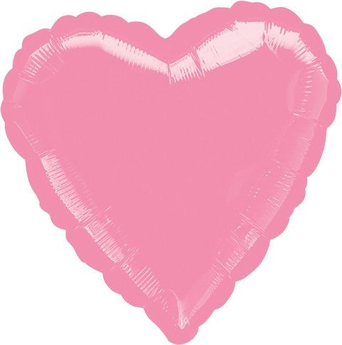 45cm Standard Heart HX Metallic Pink Balloon for Birthday Party Decorations, Wedding Anniversary, Valentine's Day & Baby Shower Events