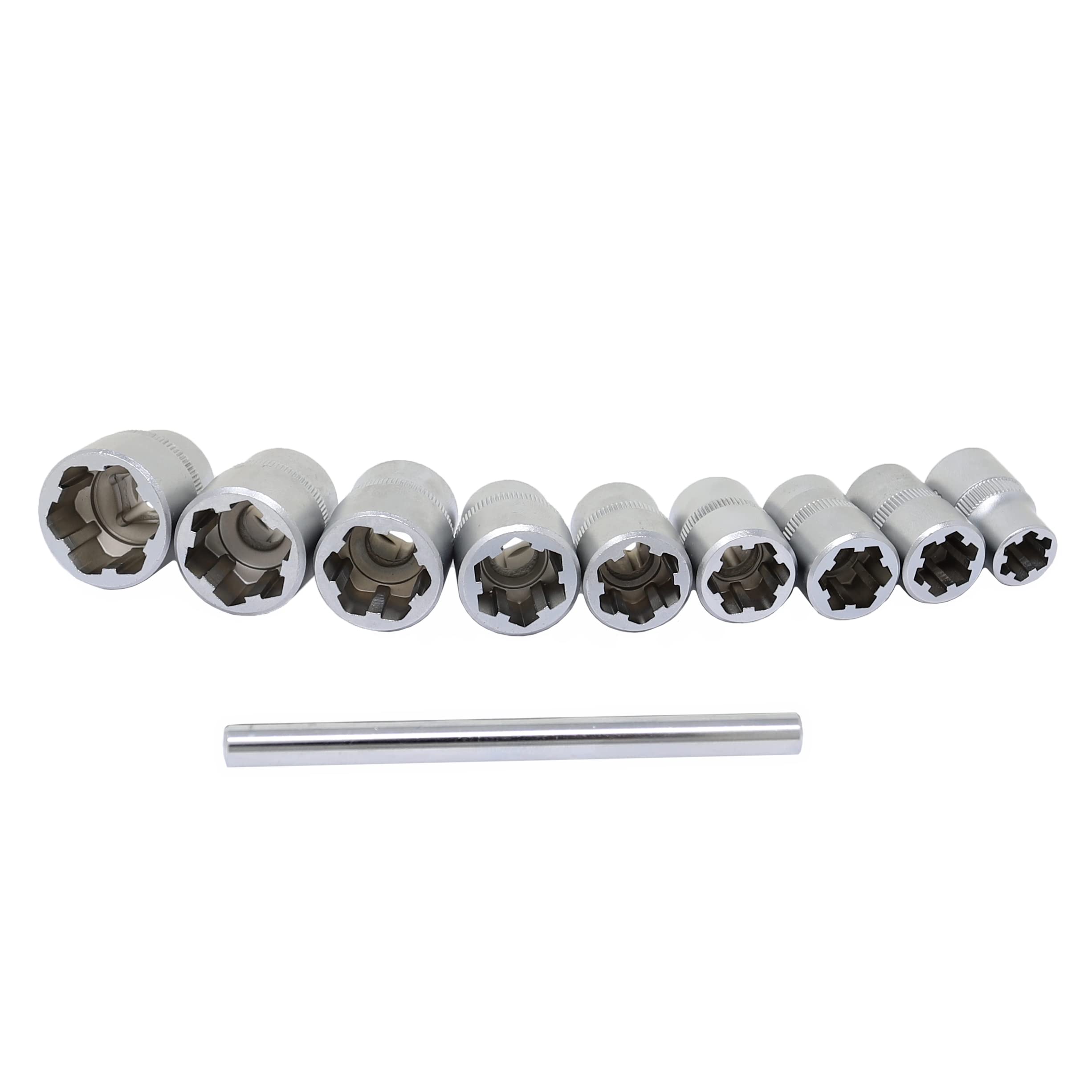 10-Piece Metric Bolt Extractor Set - CTA Tools 1232 for Removing Stripped, Rusted or Damaged Bolts - Automotive & Machinery Repair Essential