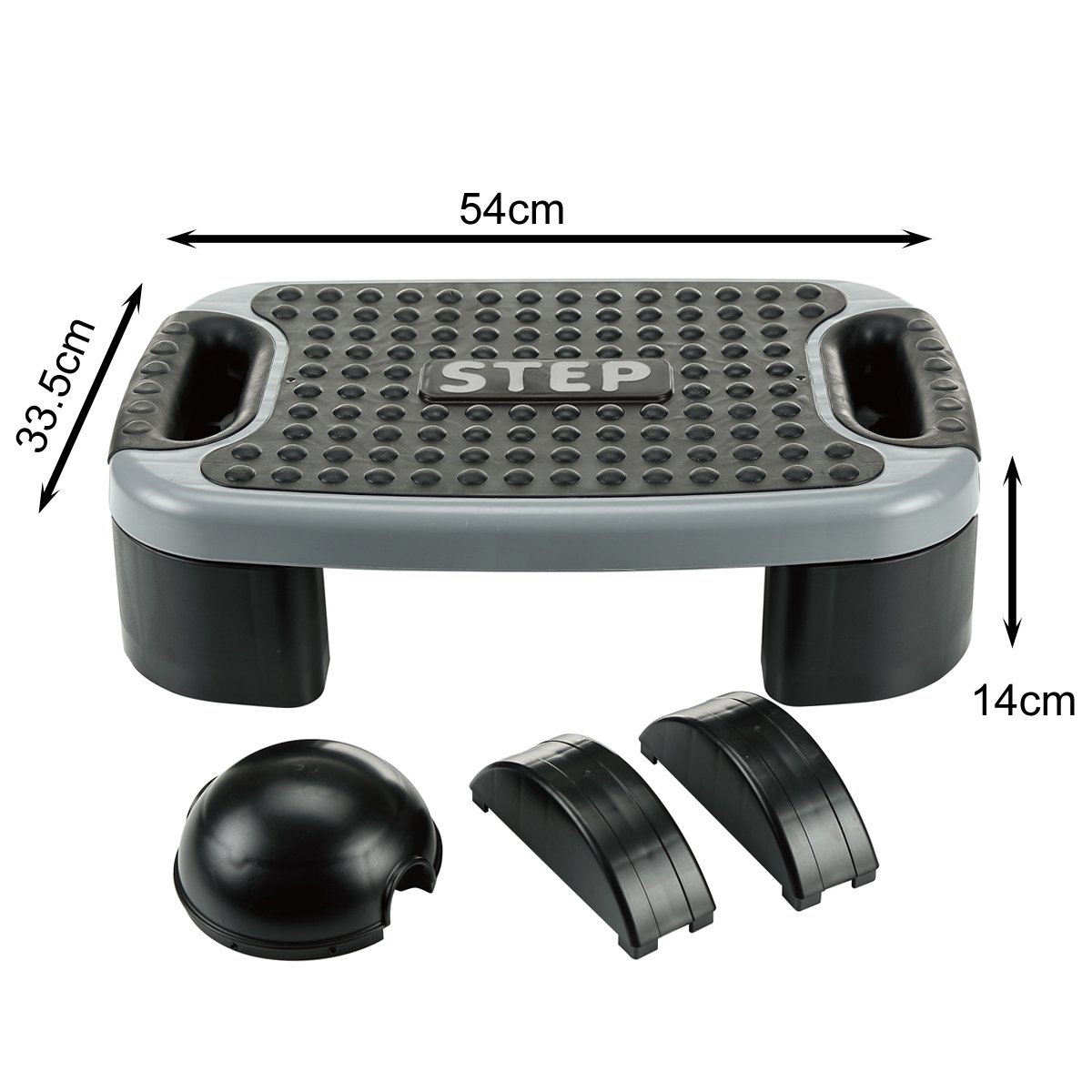 5-in-1 Multi-Function Aerobic Step Platform - Adjustable Fitness Stepper for Home Workouts, Cardio Exercise, Step Training & Strength Training - Perfect for HIIT, Yoga & Home Gym Use
