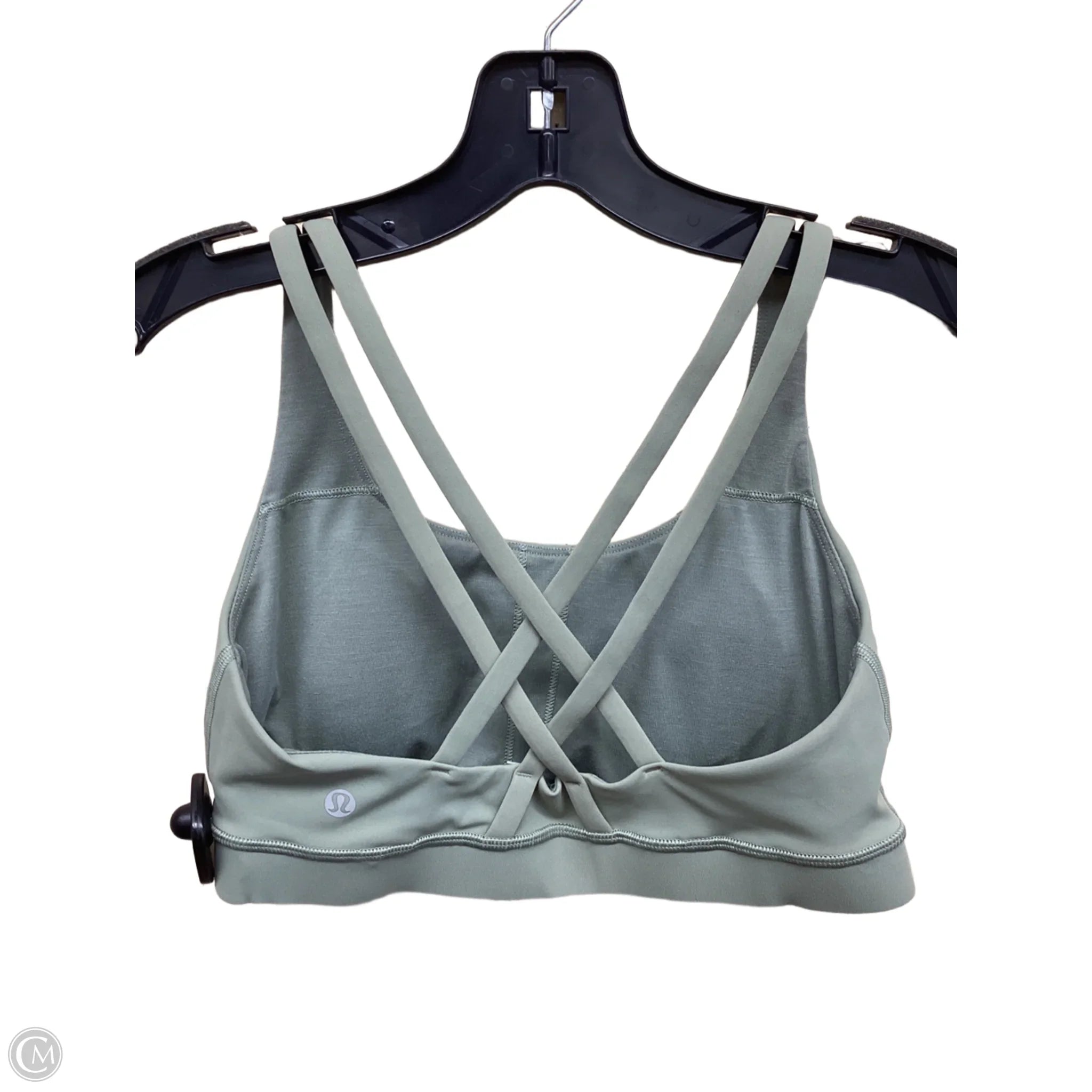 Lululemon Green Athletic Sports Bra Size 8 - High Support Workout Top for Running, Yoga & Gym