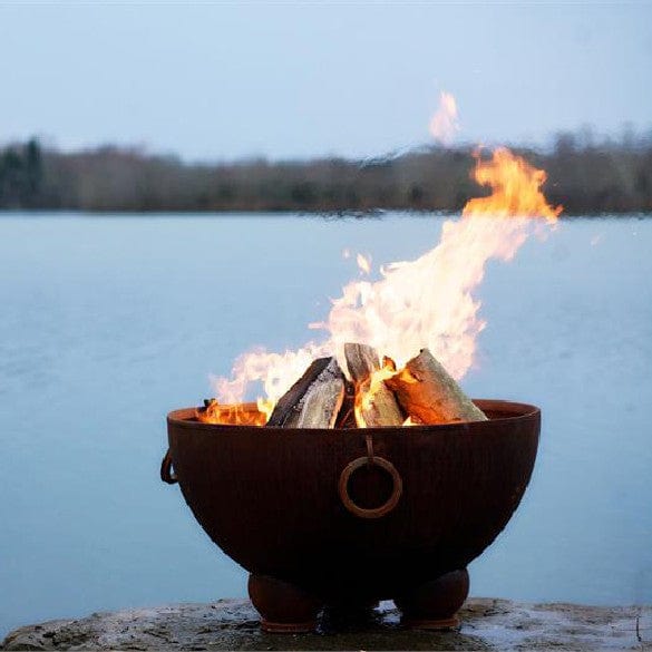Premium Nepal Wood Burning Fire Pit for Outdoor Gatherings - Perfect for Backyard, Camping, and Patio Use