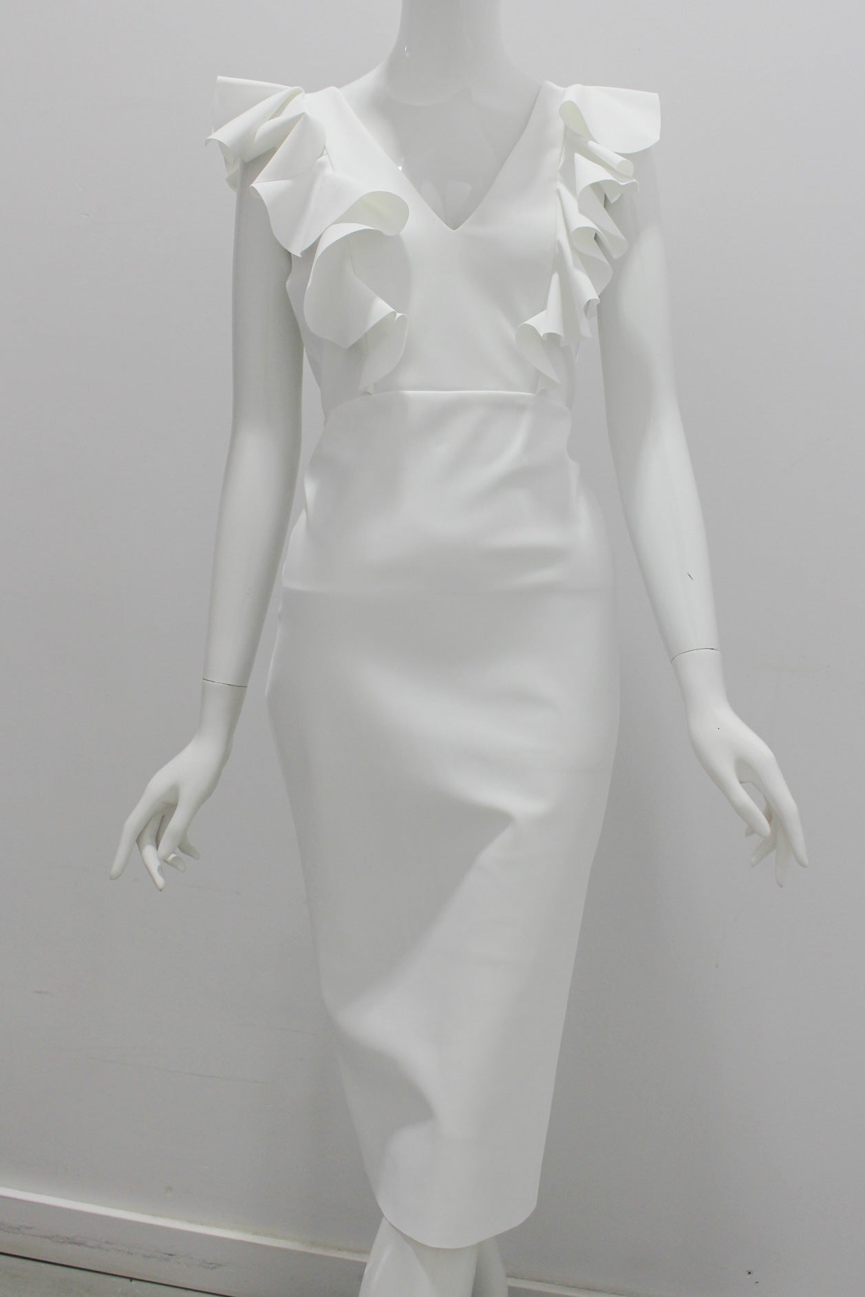 Greta Constantine Gable Sheath Dress for Women - Elegant Bodycon Midi Dress with V-Neck & Sleeveless Design - Perfect for Cocktail Parties, Weddings & Formal Events