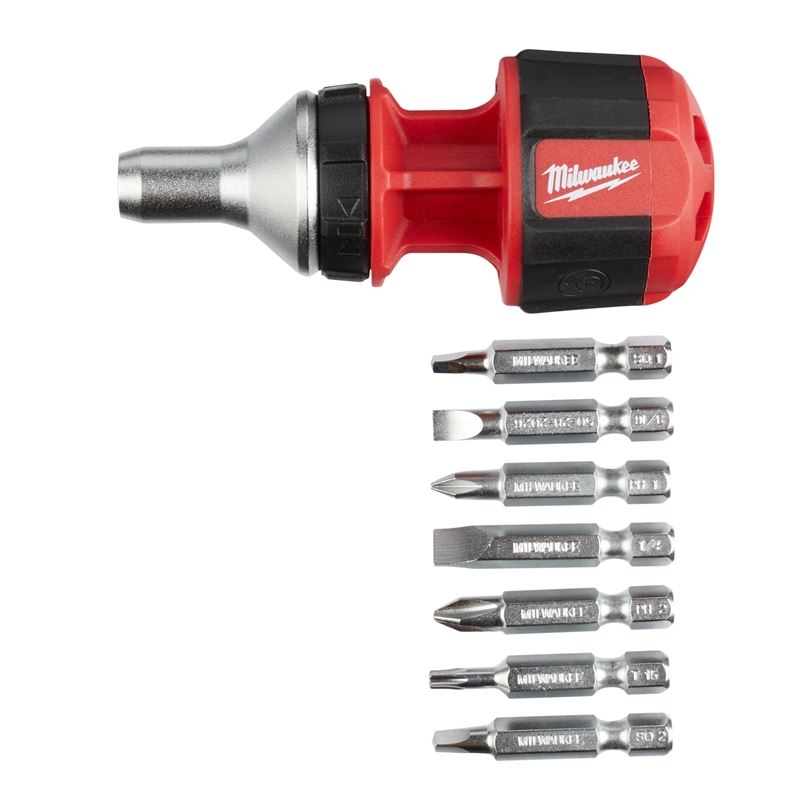 8-in-1 Compact Ratcheting Multi-Bit Screwdriver Set - 48-Piece Precision Tool Kit for Home Repair, Electronics & DIY Projects (22-2330) - Perfect for Handymen, Electricians & Craft Enthusiasts