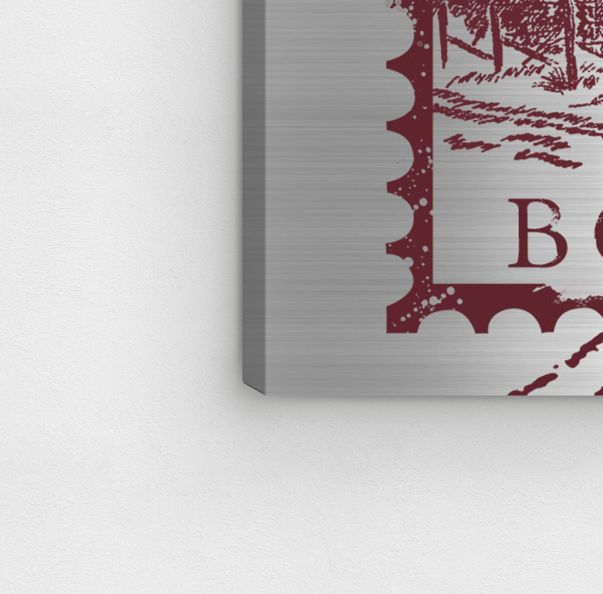 Oliver Gal Artist Co. 'Bordeaux Mail' Advertising Wall Art Canvas Print - 15x10 Inches, Red & Gray Home Decor - Perfect for Living Room, Office & Bedroom Wall Decoration