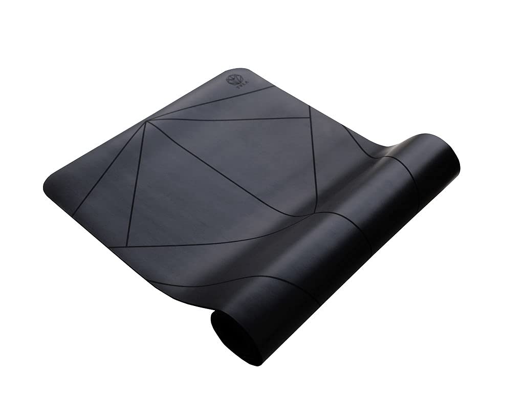 Premium Yoga Mat with Alignment Markers - Non-Slip, Sweat Absorbing Exercise Mat for Hot Yoga, Pilates & Home Workouts | Perfect for Beginners & Advanced Yogis