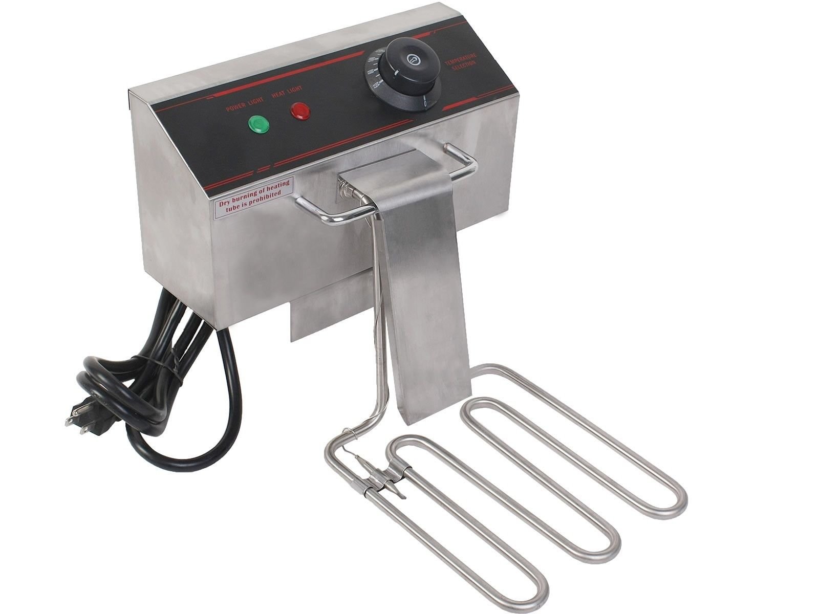 2500W Commercial Electric Deep Fryer with Basket & Scoop - Heavy Duty Tabletop Restaurant Fryer for Fast Food, Chicken Wings, and French Fries