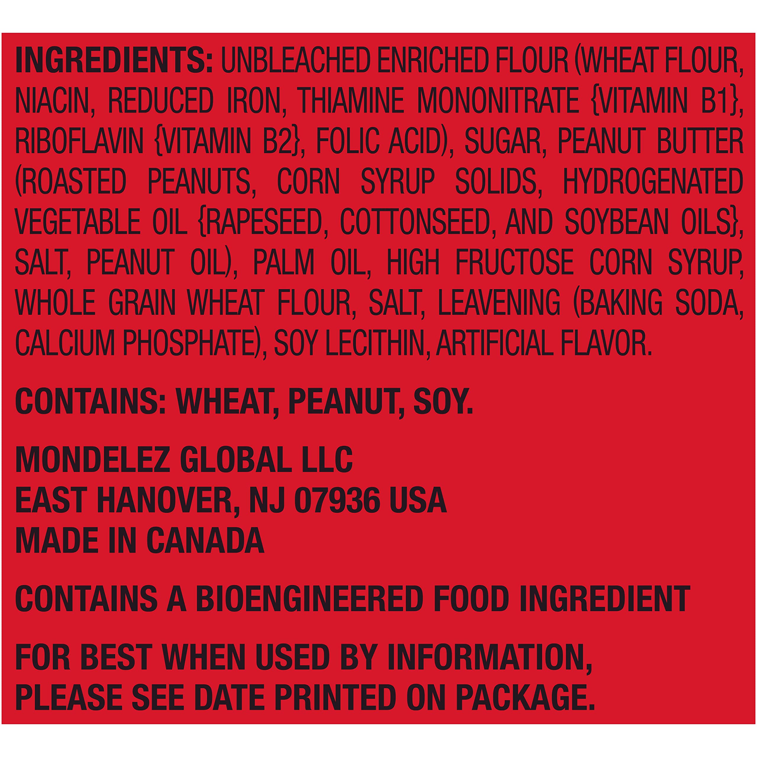 Nutter Butter Peanut Butter Sandwich Cookies - King Size (10 Pack of 3.5 oz Snack Packs) | Crunchy Peanut Butter Snacks for Lunchboxes, Office Treats & Road Trips