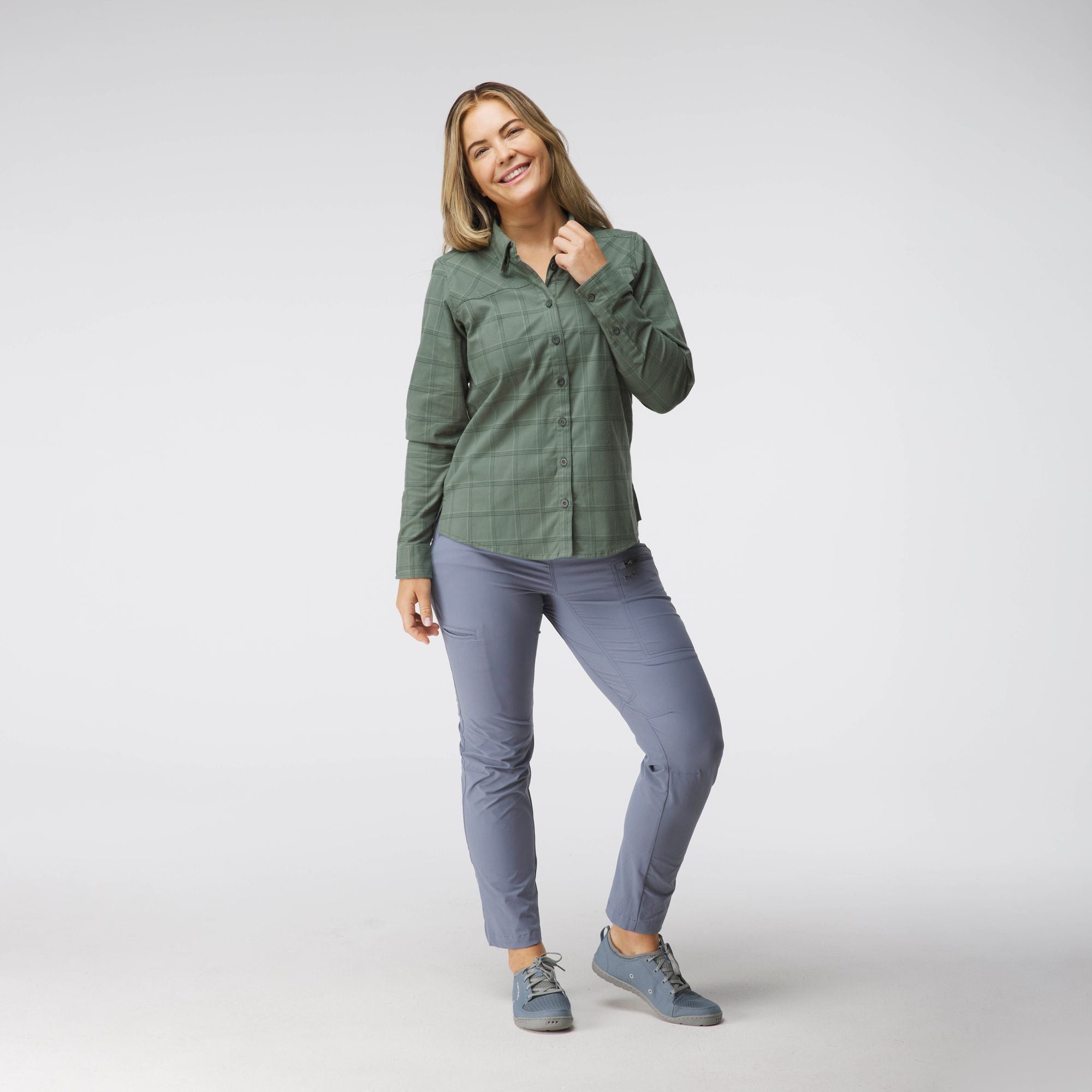 Women's Campfire Flannel Shirt - Soft & Cozy Plaid Button-Up for Outdoor Adventures, Camping & Fall Fashion