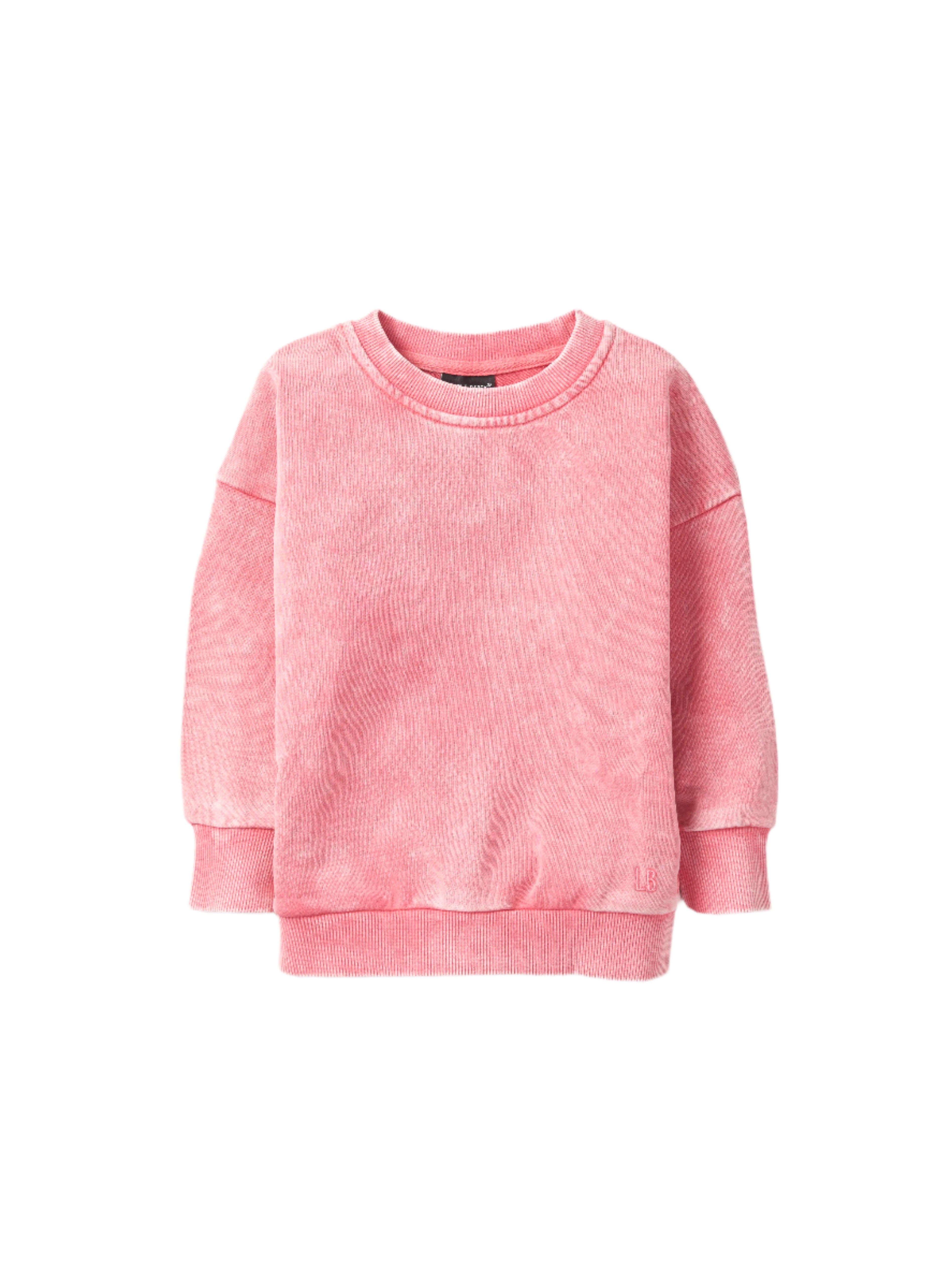 Washed Crewneck Sweatshirt - Electric Pink | Soft & Comfortable Pullover for Women & Men | Perfect for Casual Wear, Gym, and Lounge
