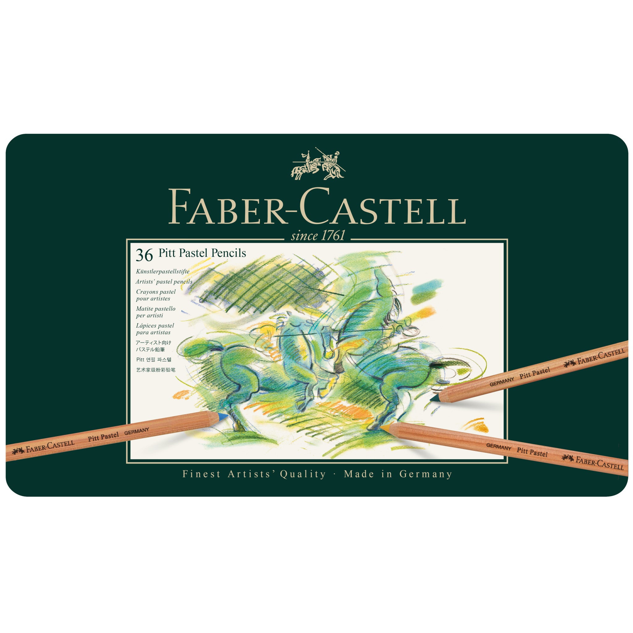 Pitt Pastel Pencils Set of 36 - Premium Soft Pastel Drawing Pencils for Artists & Sketching - Vibrant Colors for Professional Artwork & Creative Projects - Perfect for Sketching, Blending & Shading Techniques