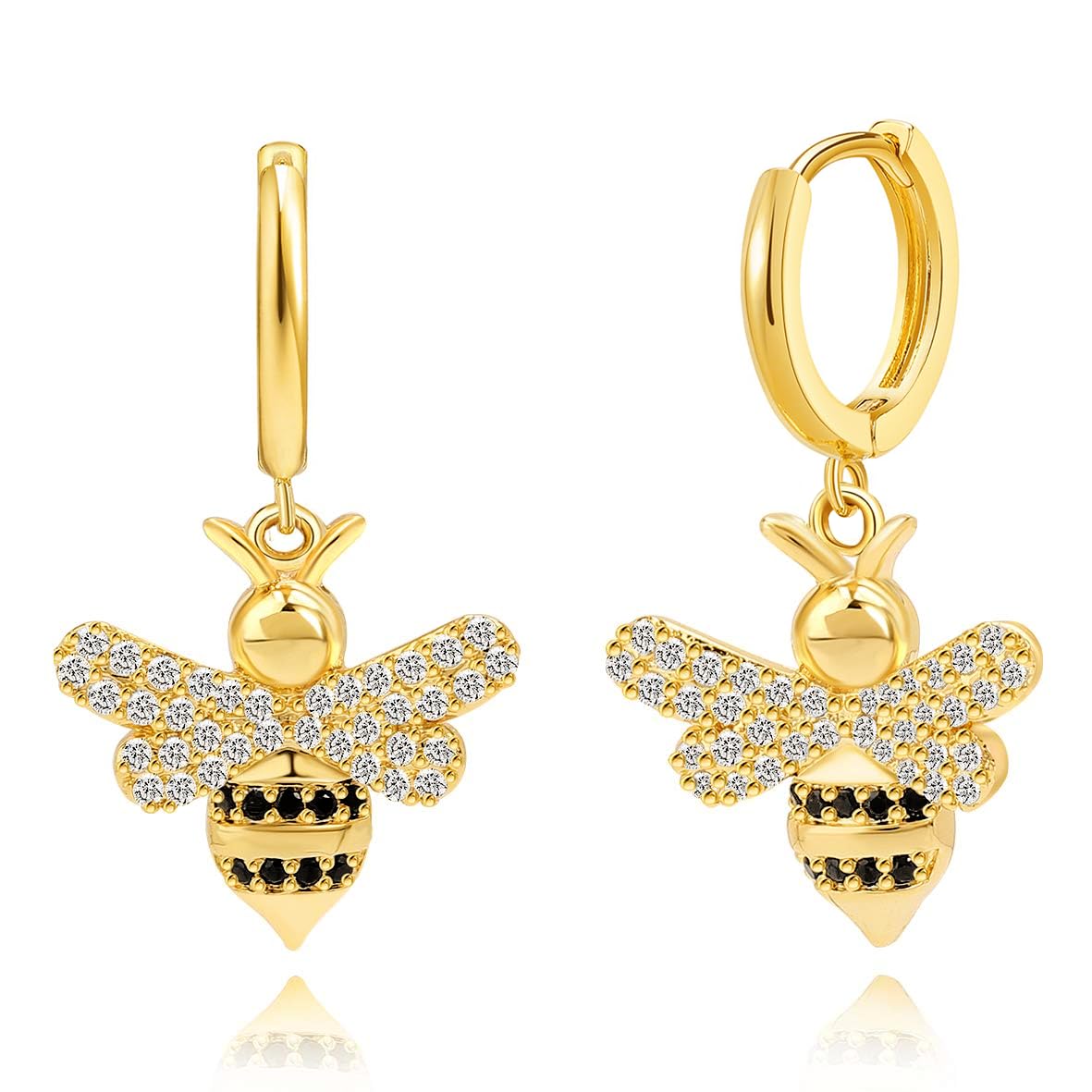 SANNYRA 14K Gold Plated Huggie Earrings for Women - Beach Sea Drop Dangle Earrings with Starfish, Butterfly, Moon & Star Charms - Elegant Seashell Jewelry for Summer Vacation, Beach Party & Boho Fashion