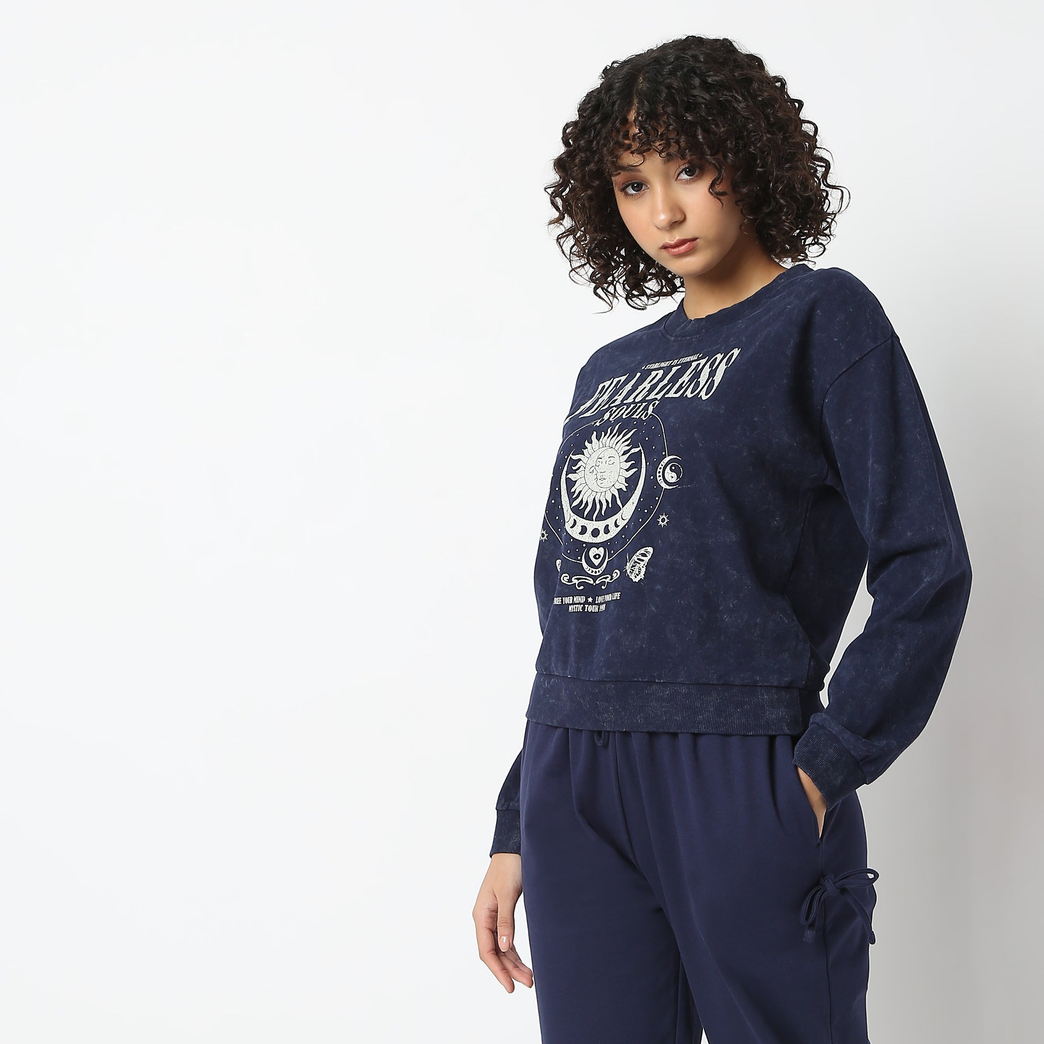 Celestial Motif Graphic Sweatshirt | Trendy Aesthetic Tee for Men & Women | Perfect for Casual Wear, Street Style & Festival Outfits