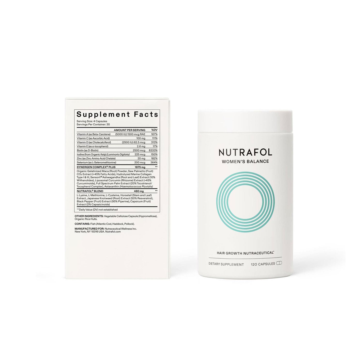 Nutrafol Women’s Balance Hair Growth Supplement for Thicker, Healthier Hair | Clinically Proven Hair Vitamin with Biotin & Collagen | Supports Hormonal Balance & Stress Relief | Perfect for Postpartum, Menopause & Daily Hair Care
