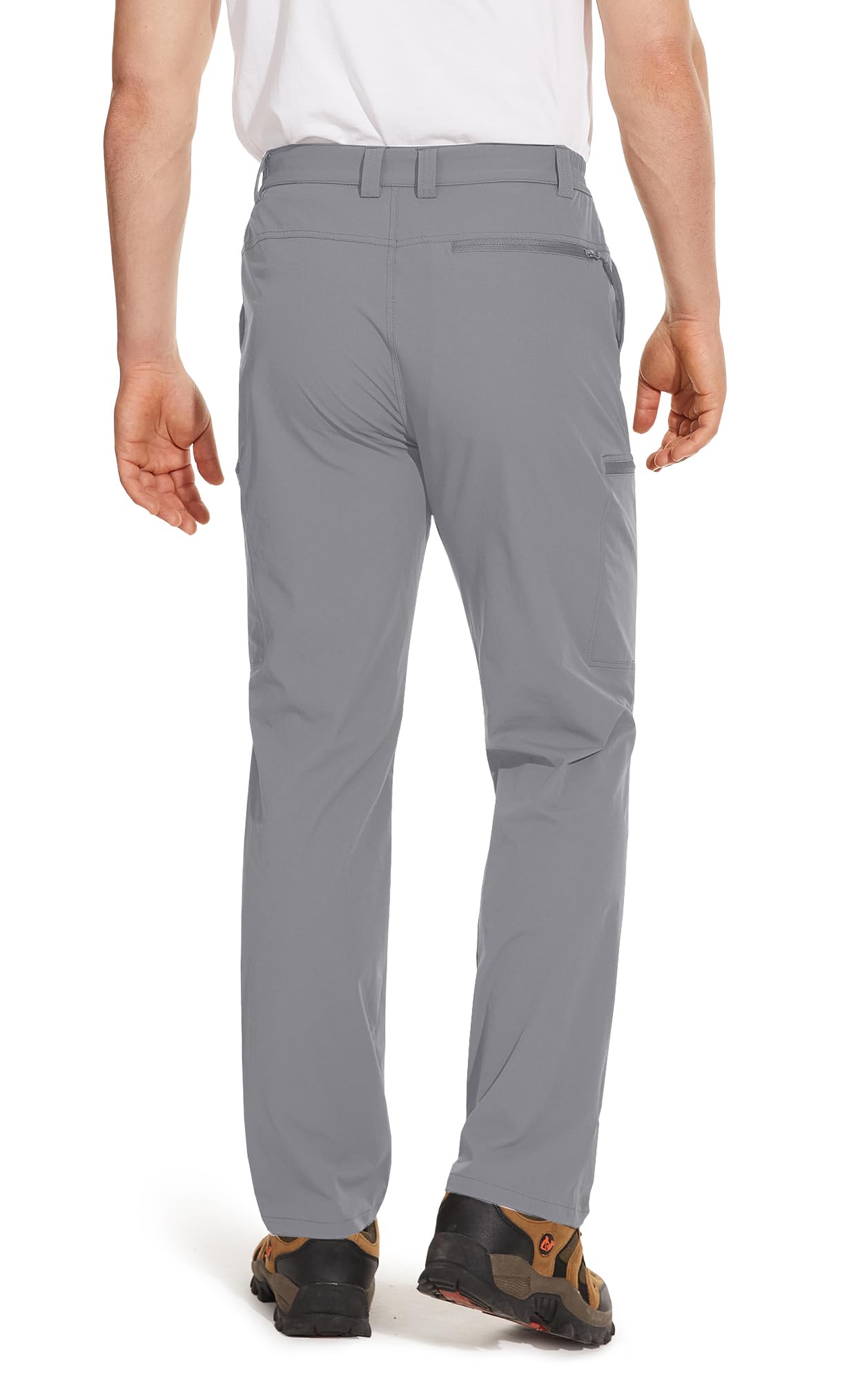 TACVASEN Men's Hiking Pants - Lightweight Quick Dry Tactical Work Pants with 6 Pockets, Water Resistant Ripstop Outdoor Trekking Pants for Camping, Hiking & Adventure Activities