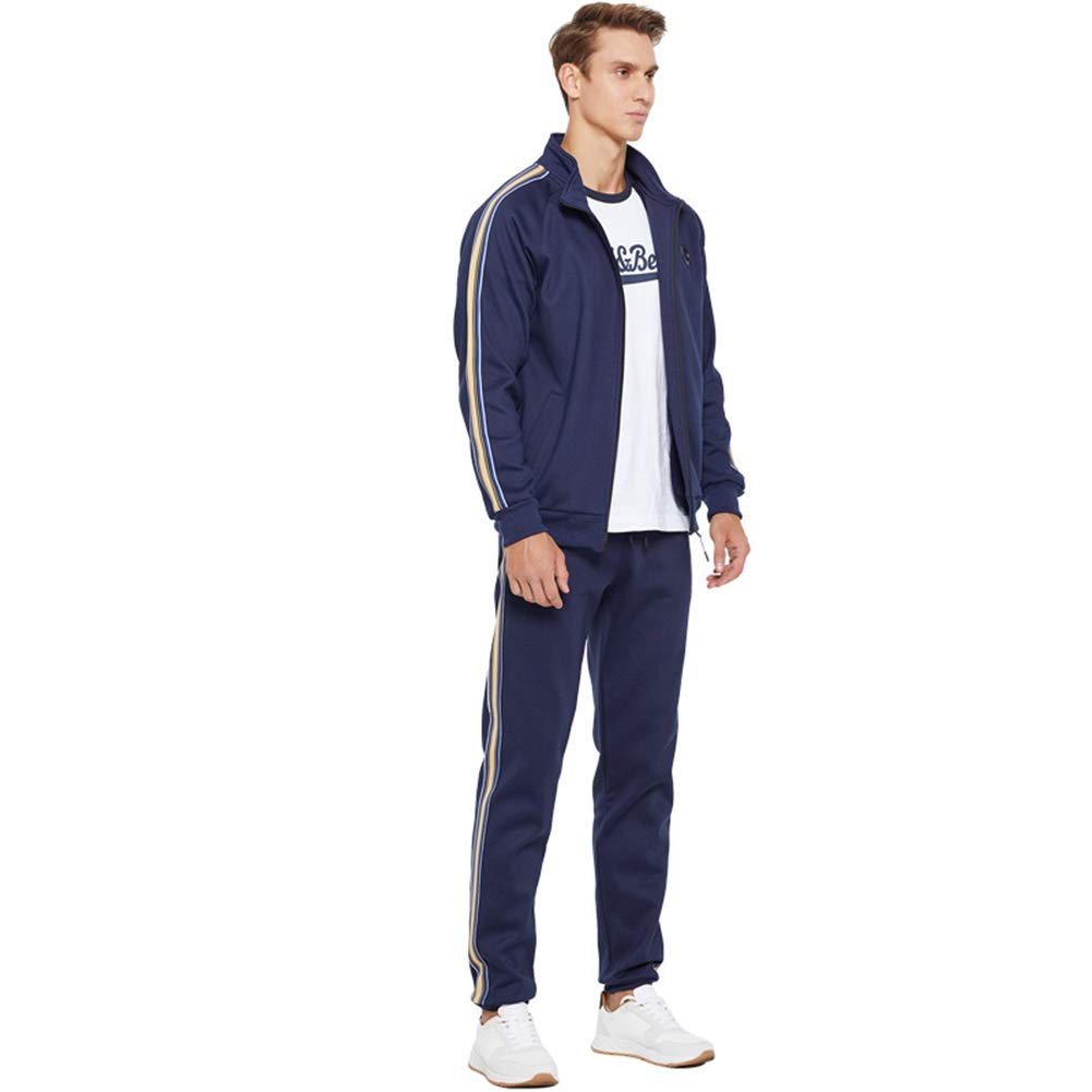 Men's Athletic Running Tracksuit Set - Lightweight Full Zip Jogging Sweatsuit for Gym & Outdoor Workouts | Breathable Comfort for Training, Running & Casual Wear