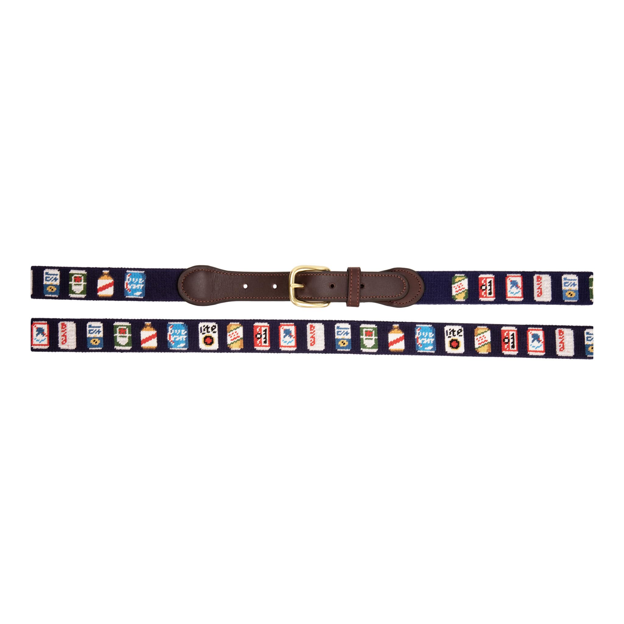 Premium Full Grain Leather Needlepoint Belts for Men - Handmade with Cotton Thread & Solid Brass Buckle - Classic Dress & Casual Wear Accessory for Office, Wedding & Everyday Style