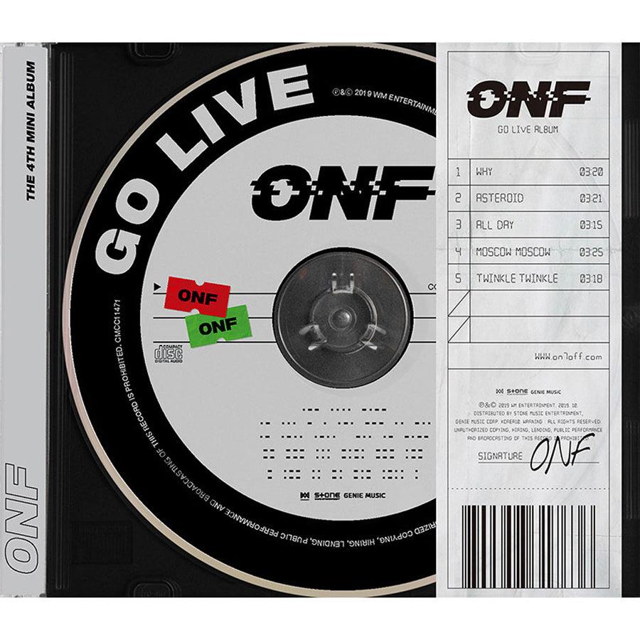 ONF 4TH MINI ALBUM 'GO LIVE' - K-Pop Music CD with Photobook & Poster - Perfect for K-Pop Fans, Collectors and Gift Giving