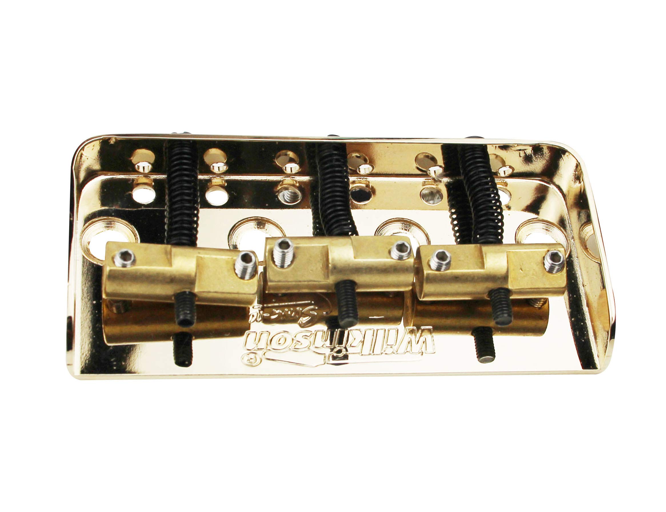 WTBS 6-String Electric Guitar Bridge - Short TL Brass Saddle with Chrome, Black & Gold Finish | Perfect for Electric Guitar Upgrades & Repairs | Ideal for Rock, Blues & Metal Performances