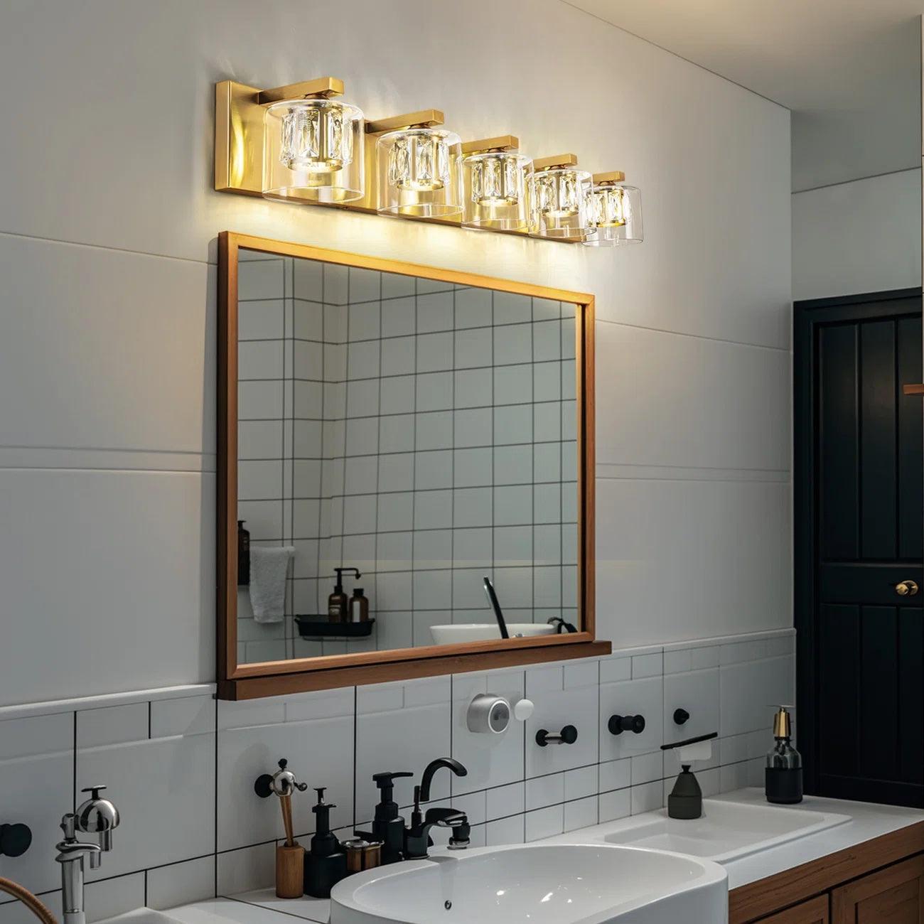 Kolt Modern 5-Light Bathroom Vanity Lighting Fixture - Elegant LED Vanity Light for Bathroom Mirror, Perfect for Modern Home Decor & Spa-Like Ambience