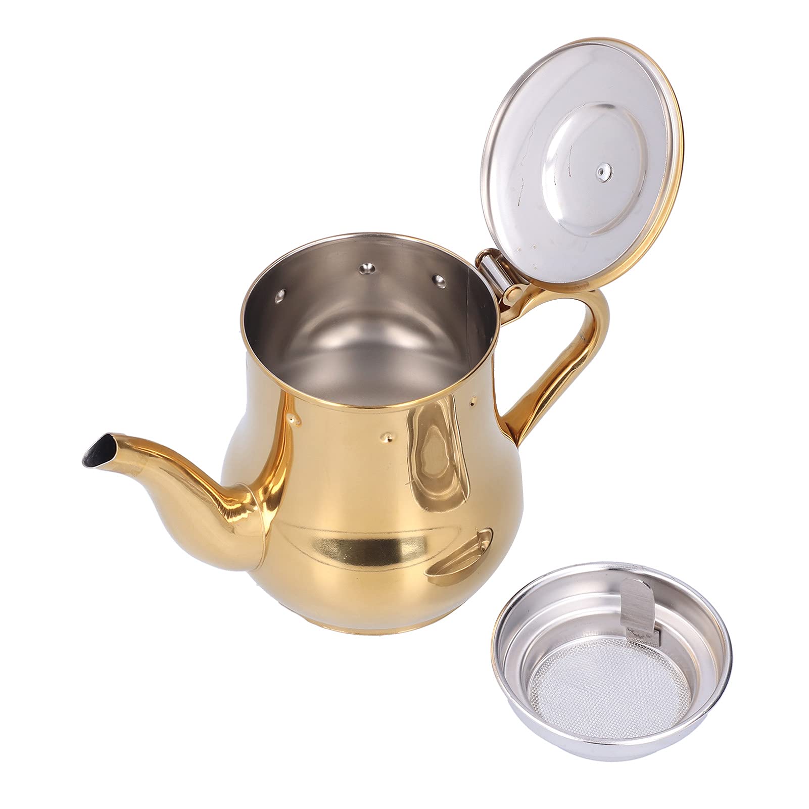 500ml Stainless Steel Olive Oil Dispenser with Filter - Durable Leakproof Kitchen Oil Bottle for Cooking, Salad Dressing & Baking (Gold) | Perfect for Restaurants, Home Kitchens & Gourmet Cooking