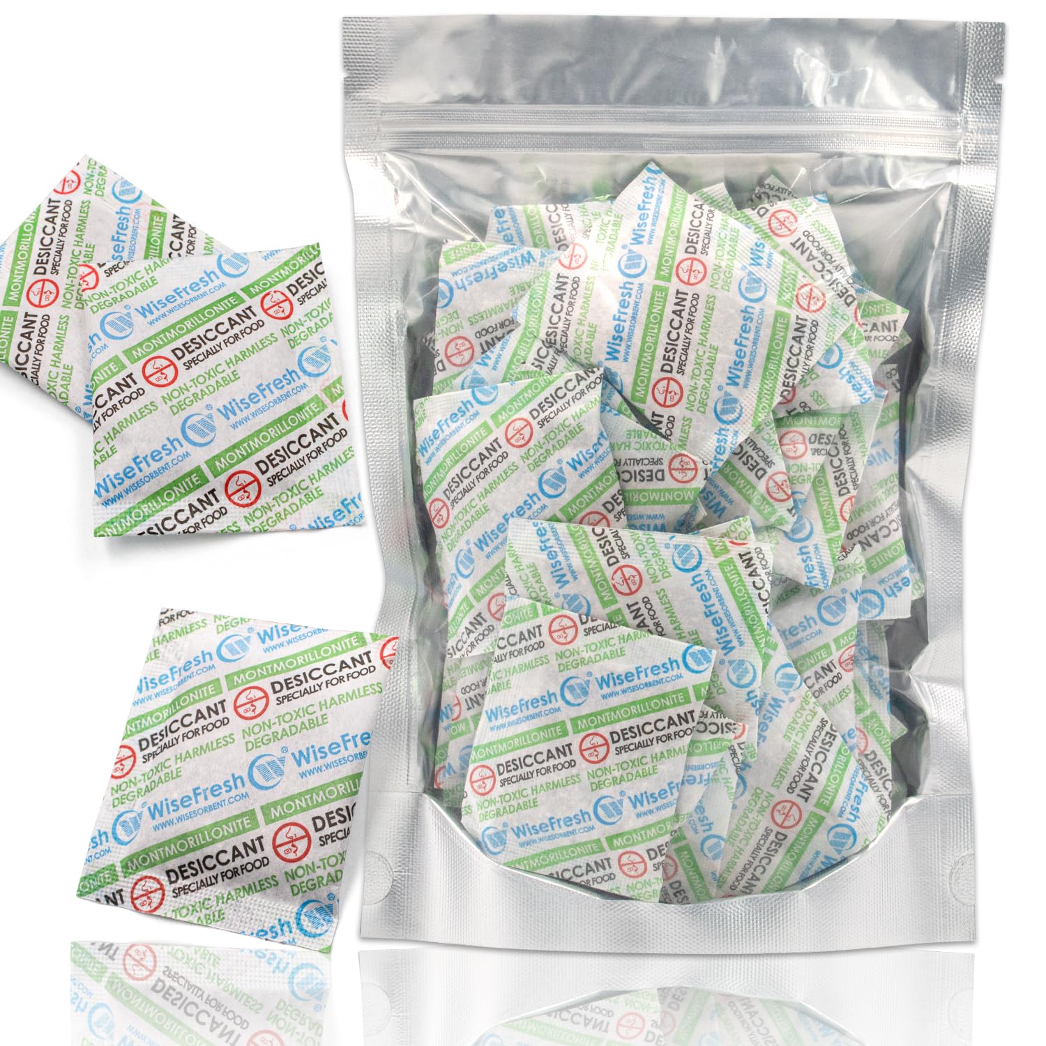 250 Packs 10 Gram Food Grade Clay Desiccant Packs - Eco-Friendly Bentonite Clay Moisture Absorbers, Montmorillonite Desiccant Packets for Food Storage & Dehumidifying | Perfect for Pantry, Spice Jars, Dry Food Containers & Long-Term Storage