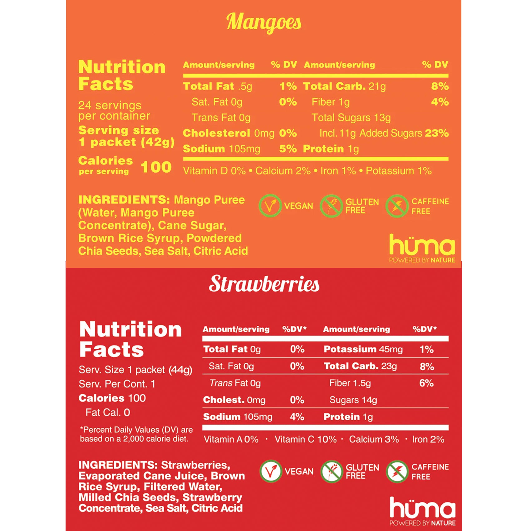 Huma Chia Energy Gel - Natural Sports Nutrition for Runners, Cyclists & Athletes - Boost Endurance & Hydration During Workouts & Races