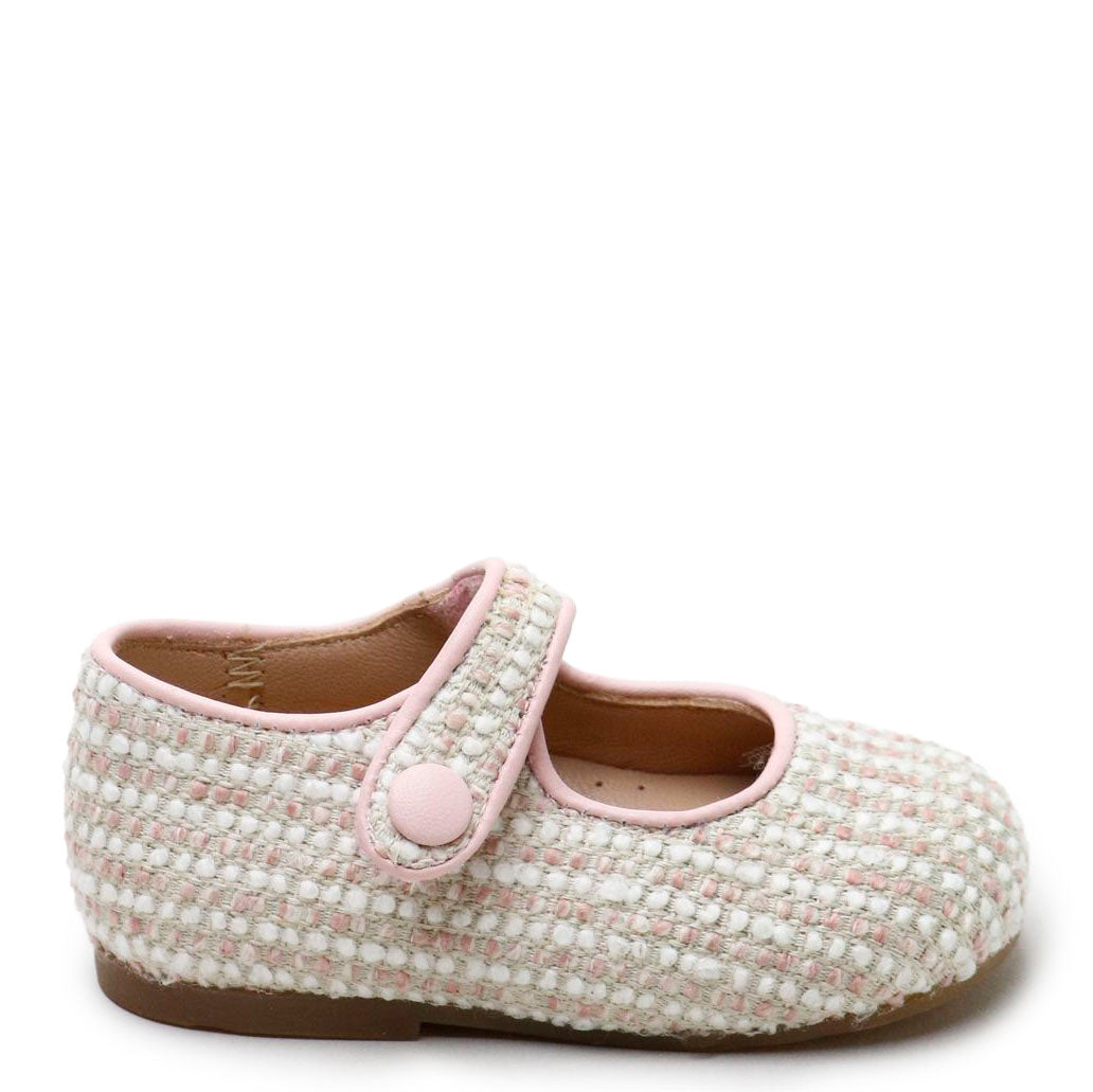 Pink Linen Baby Shoes for Girls - Soft & Breathable First Walkers - Perfect for Newborns, Infants & Toddlers - Ideal for Special Occasions, Photo Shoots & Everyday Wear