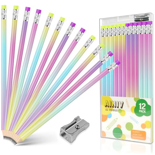 12 pencils with eraser