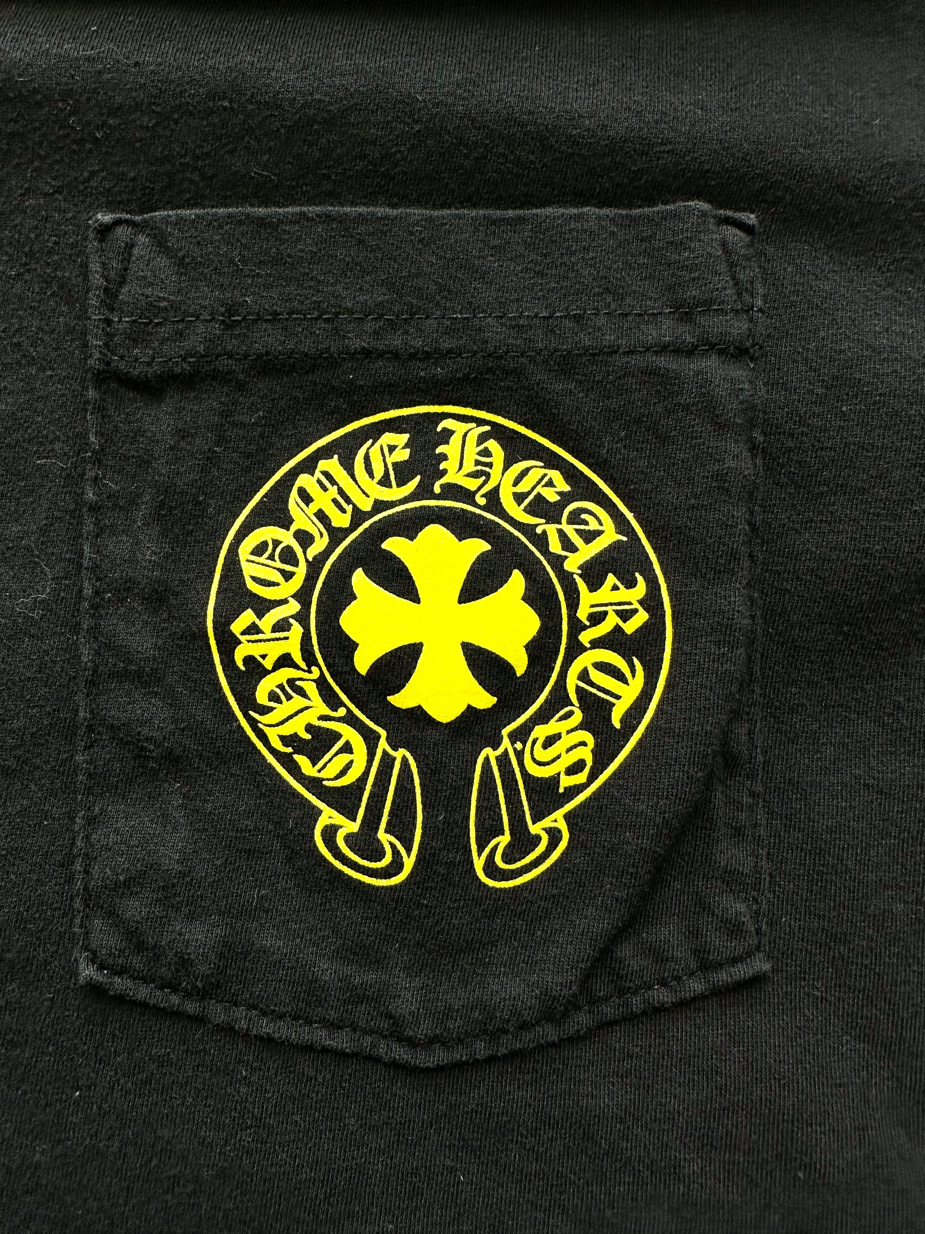 Chrome Hearts Black & Yellow Hollywood T-Shirt - Stylish Graphic Tee for Men & Women | Perfect for Casual Wear, Street Fashion & Concert Outfits