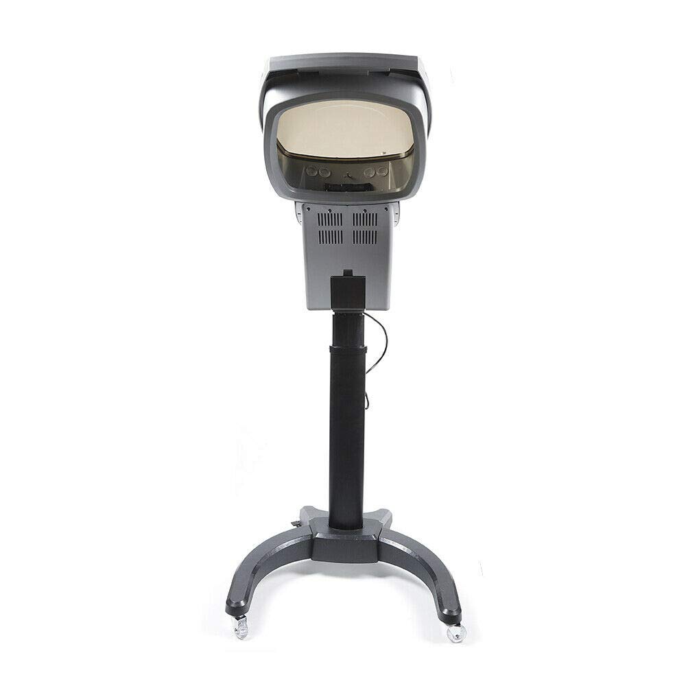 Professional 110V Hair Steamer Machine with LCD Panel & Rolling Wheels - 700W Salon Steamer for Deep Conditioning, Hair Dye & Oil Treatment - Perfect for Stylists, Salons & SPA Black Hair Care (Black) | At-Home & Professional Salon Use