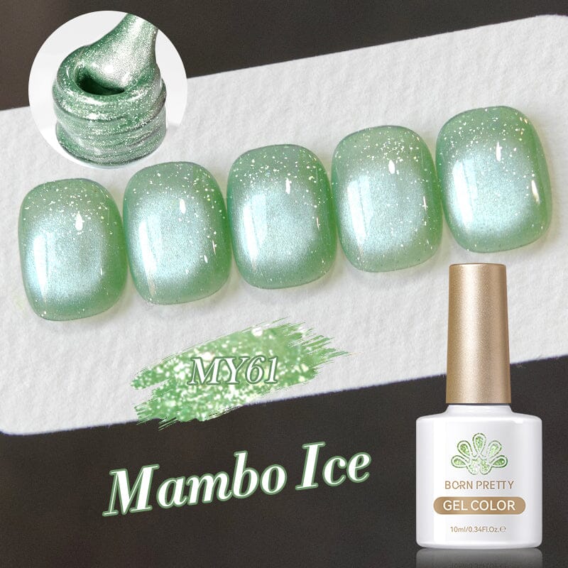 Glitter Cat Magnetic Gel Polish - MY63 Mambo Ice 10ml | Long-Lasting Nail Polish for Manicures & Pedicures | Perfect for Parties, Weddings & Special Occasions
