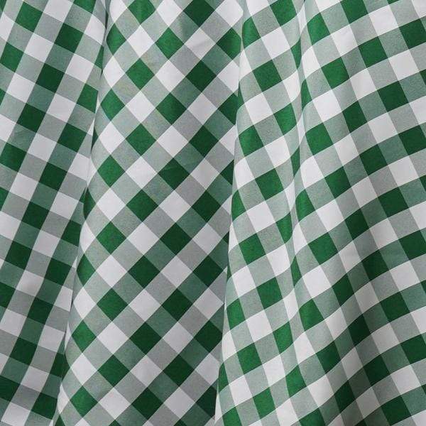 90x132 Inch Red and White Checkered Gingham Polyester Tablecloth - Waterproof & Wrinkle-Resistant for Picnics, Parties, and Outdoor Dining