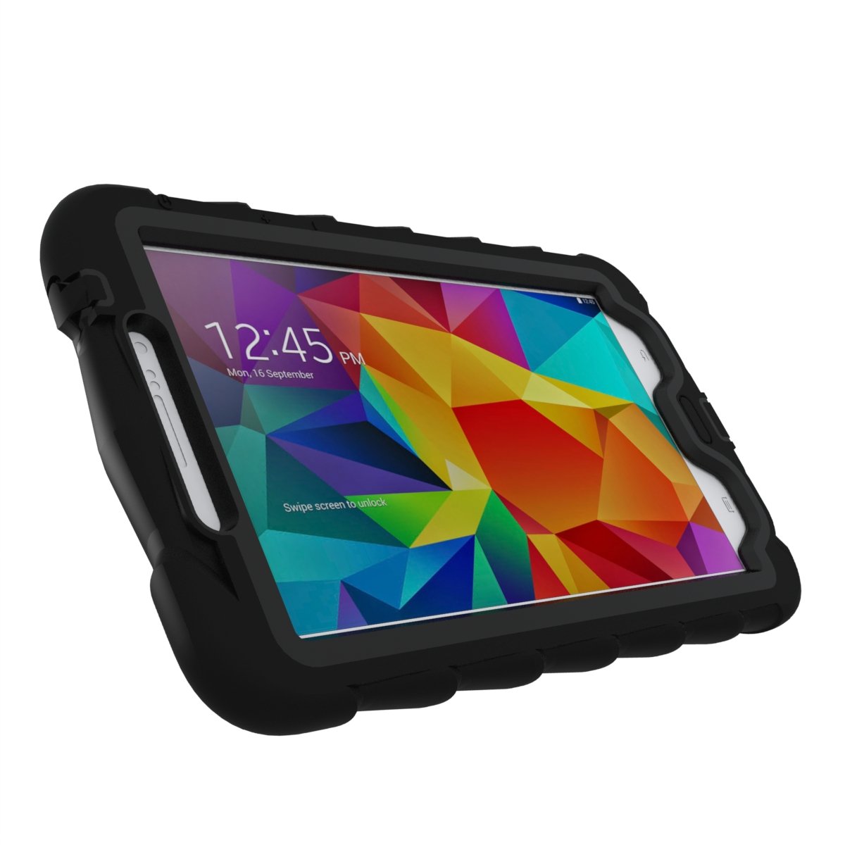 Samsung Galaxy Tab 4 7-Inch (2014) Rugged Shockproof Case with Stand - Black Dual Layer Protective Cover for Kids & Adults | Perfect for School, Travel & Outdoor Use