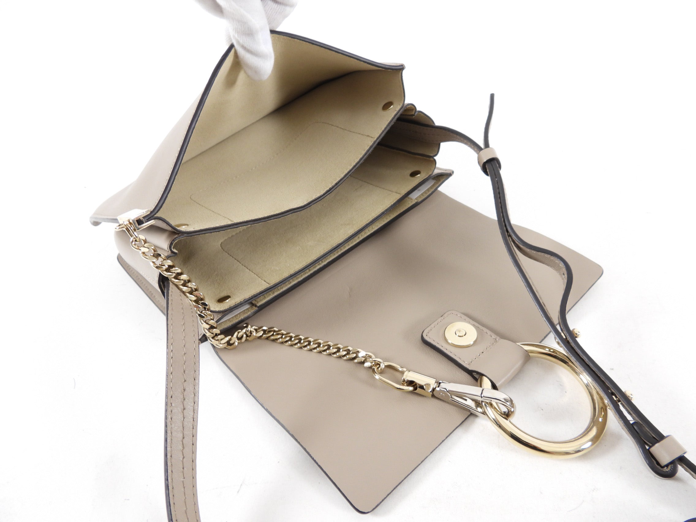 Chloe Faye Small Crossbody Bag in Light Taupe - Stylish Leather Shoulder Bag for Women | Perfect for Work, Travel & Everyday Use