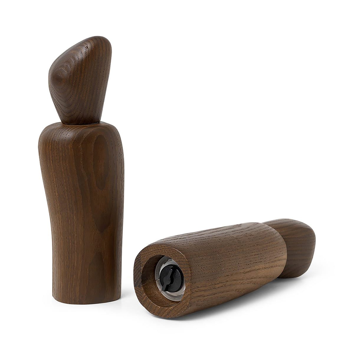 FERM LIVING Cairn Grinder - Premium Dark Brown Salt and Pepper Mill Set for Kitchen & Dining - Perfect for Home Cooking, Restaurants, and Gift Giving