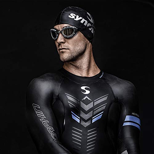 Synergy Swim Cap - Premium Neoprene Smoothskin Swim Hood for Women & Men - Comfortable Waterproof Swimming Gear for Pool, Triathlon & Open Water Training