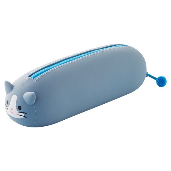 PuniLabo Nekorobi Cat Pen Pouch Case - Cute Stationery Organizer for School, Office & Travel - LIHIT LAB Collection