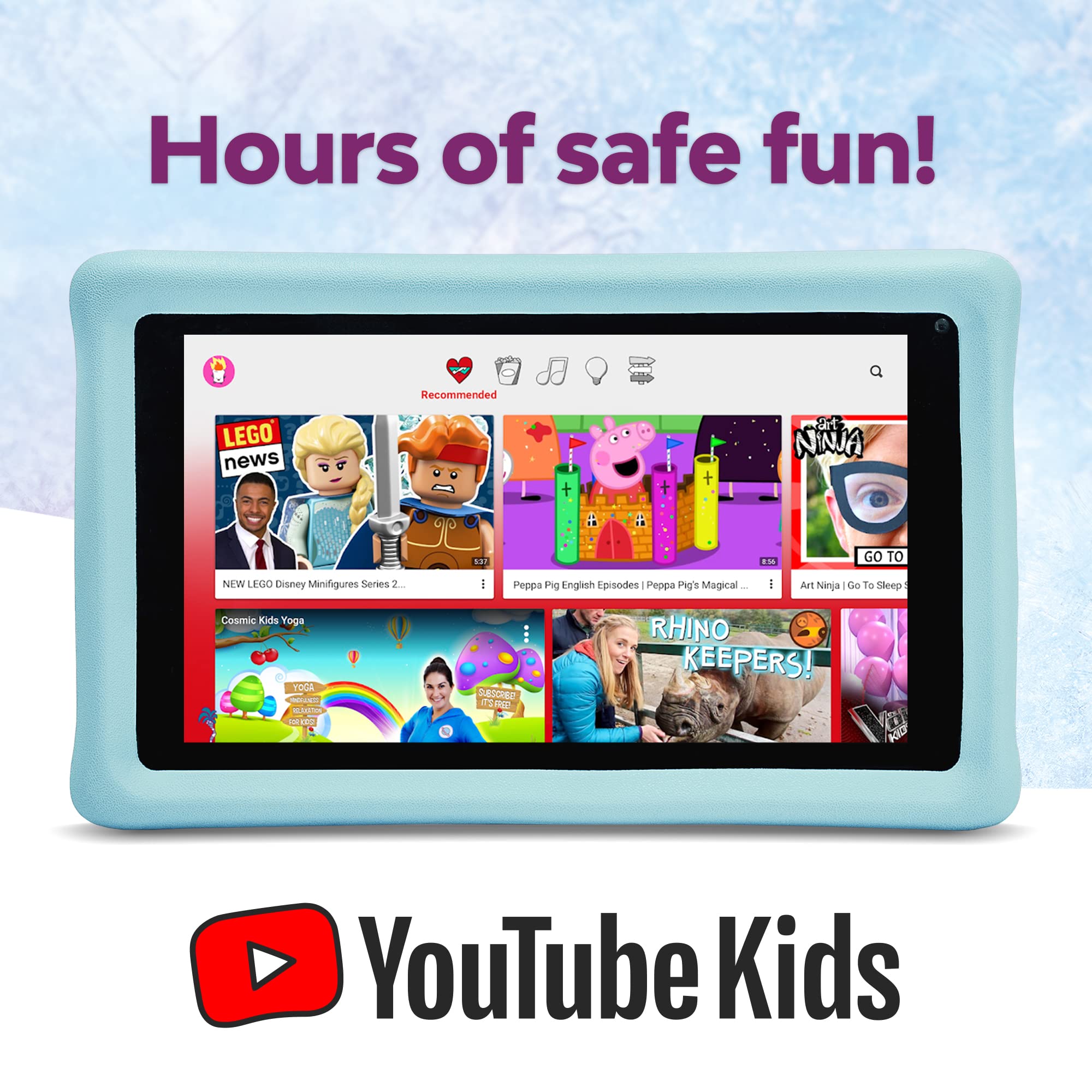Disney Frozen 2 Kids Tablet with Protective Case - Educational Learning Device for Children Ages 3-8 | Perfect for Travel, Home Schooling & Entertainment