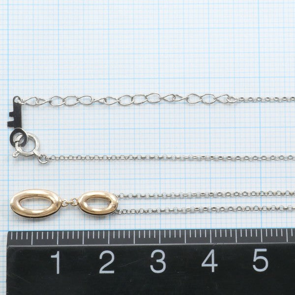 18K White Gold & Pink Gold Necklace for Women - Elegant Layering Jewelry for Everyday Wear, Date Nights & Special Occasions