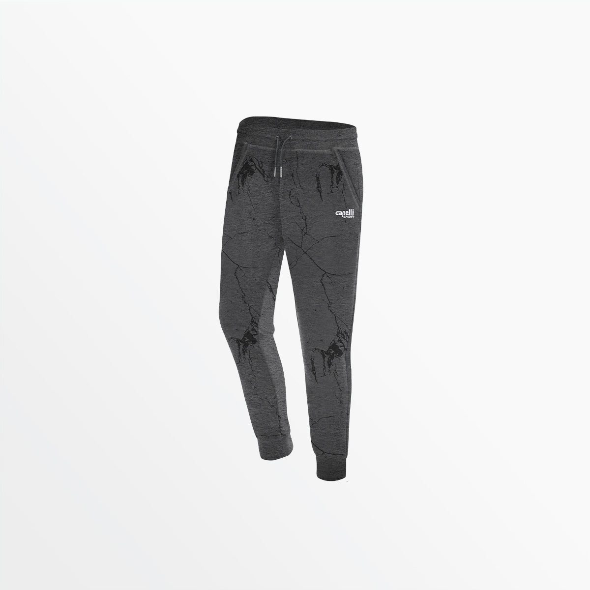 Women's Marble French Terry Joggers - Soft Lounge Pants for Yoga, Running & Casual Wear