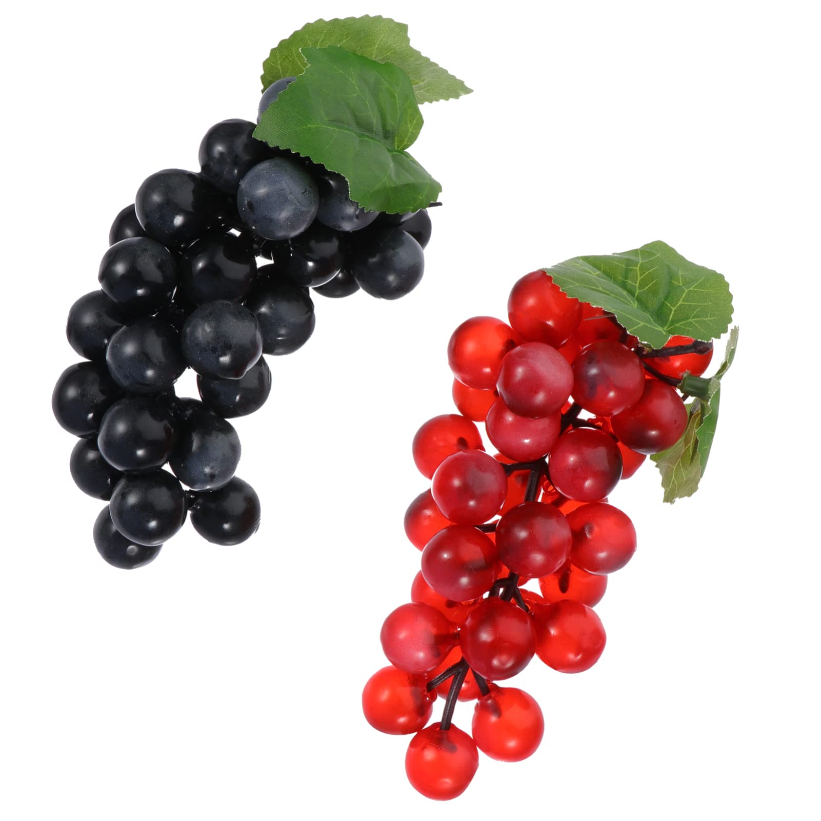 ULTNICE Artificial Grape Clusters - 2pcs Realistic Fake Grapes Decor for Wedding, Party & Home | Faux Grape Vines for Wine Themed Decorations, Photo Props & Brain Teaser Puzzle Toys | Perfect for Table Centerpieces, DIY Crafts & Sensory Play