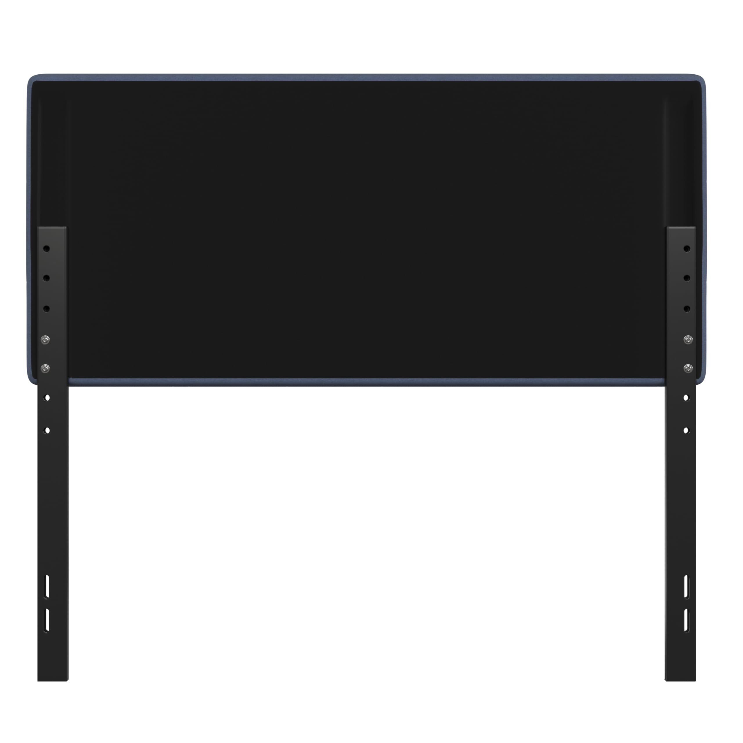 Merrick Lane Coppola Full Size Upholstered Headboard - Blue Button Tufted Fabric with Metal Adjustable Legs - Fits Standard Bed Frames - Perfect for Master Bedrooms & Guest Rooms