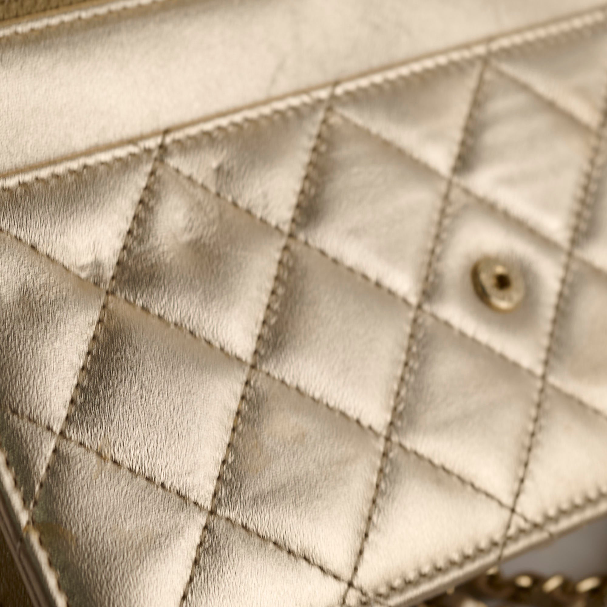 Chanel Metallic Wallet On Chain Gold - Luxury Crossbody Bag for Women, Perfect for Parties, Date Nights & Special Occasions