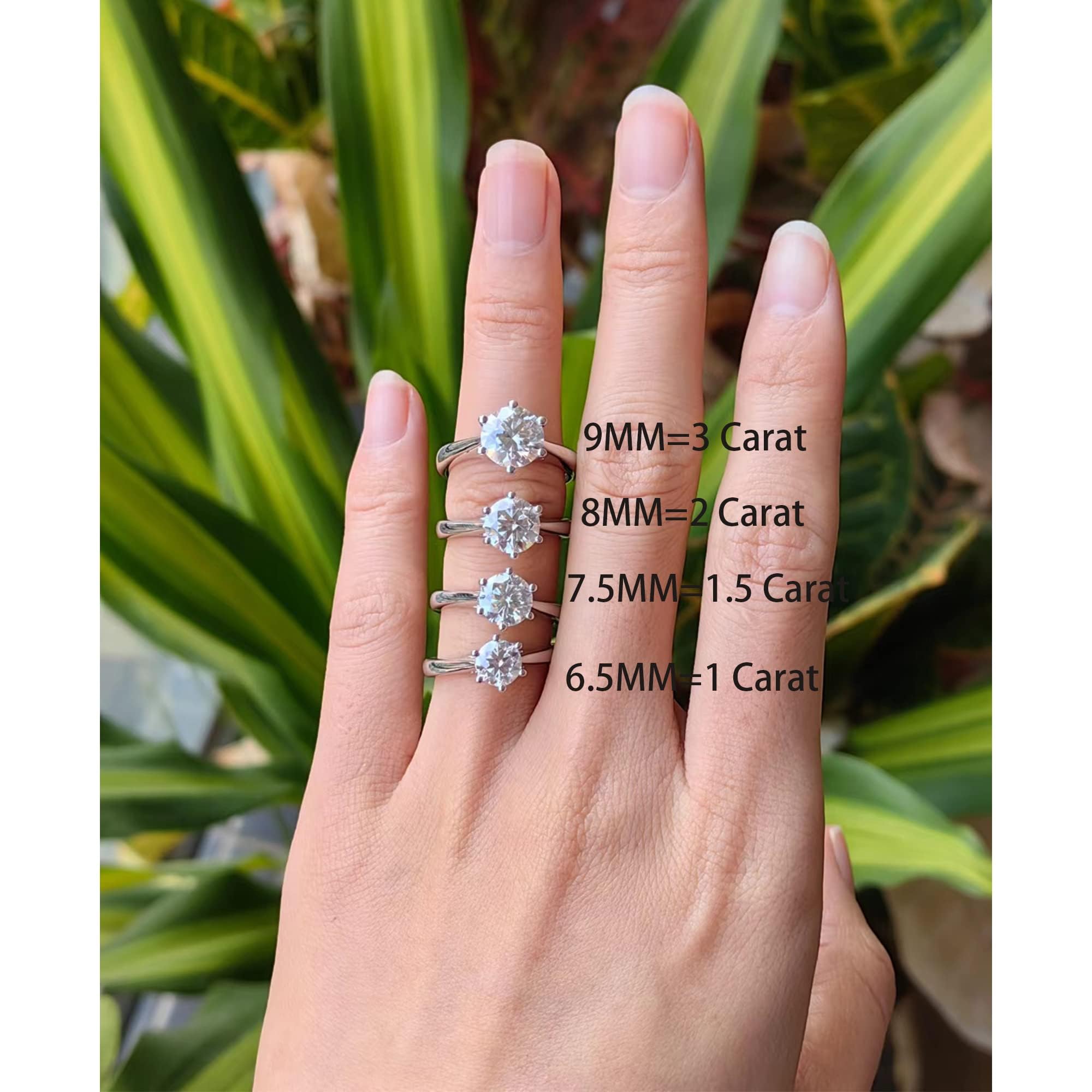 1-3 Carat G-H-I Color Heart Arrows Cut Lab Created Moissanite Engagement Ring for Women - DovEggs Brilliant Round Solitaire Wedding Ring in Sterling Silver | Perfect for Proposals, Anniversaries & Bridal Jewelry